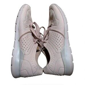 UGG Tye Perforated Leather Sneakers Womens 9 Blush Pink Treadlite 1016674 EUC